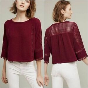 Saturday Sunday | Anthropologie "Olanda" Cut Out Tassel Top